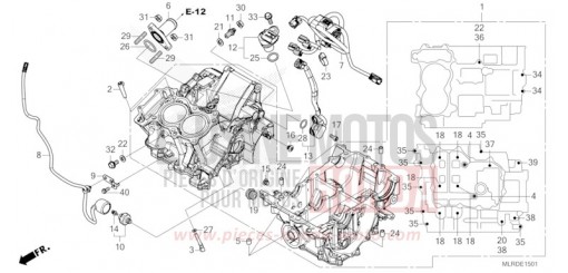 CARTER MOTEUR (CB500XAC) CB500XACT de 2026